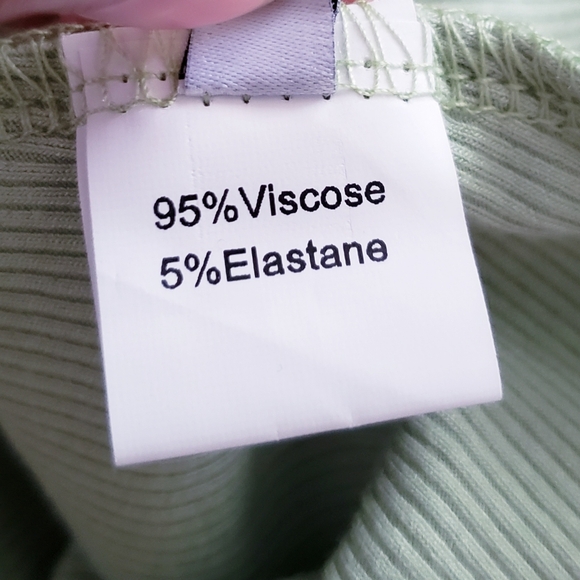 Qinsen Ribbed Knit Green Long Sleeve Maxi Bodycon Dress - Picture 6 of 11